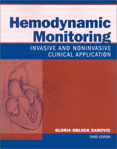 9780721692937: Hemodynamic Monitoring: Invasive and Noninvasive Clinical Application
