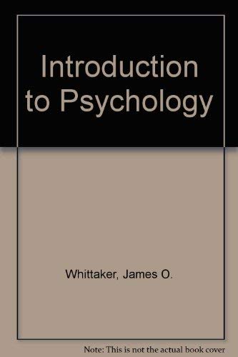 9780721693071: Introduction to Psychology