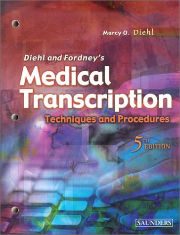 Beispielbild fr Medical Transcribing : Techniques and Procedures zum Verkauf von Better World Books