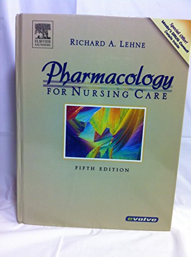 Beispielbild fr Pharmacology for Nursing Care (Lehne, Pharmacology for Nursing Care) zum Verkauf von Wonder Book