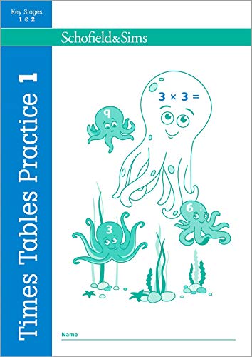 Stock image for Times Tables Practice Book 1: KS1/KS2 Maths, Ages 5-8 for sale by Greener Books