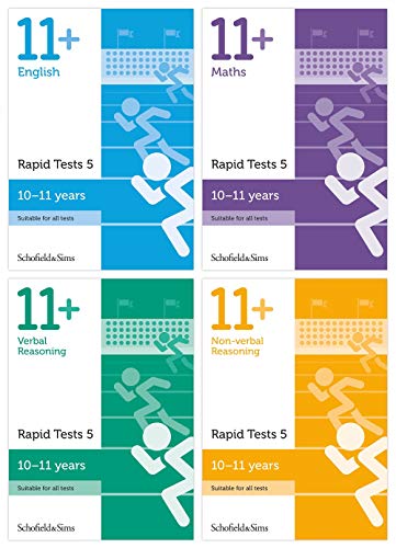 Imagen de archivo de 11+ English, Maths, Non-verbal Reasoning, Verbal Reasoning: Rapid Tests Bundle: Year 6, Ages 10-11 a la venta por Revaluation Books