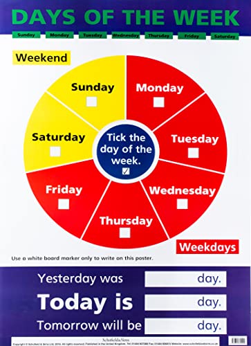 Imagen de archivo de LAMINATED POSTER: DAYS OF THE WEEK a la venta por GreatBookPrices