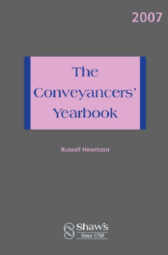 The Conveyancers' Yearbook (9780721915692) by Russell Hewitson