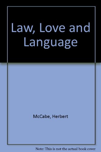 Beispielbild fr Law, Love and Language zum Verkauf von Anybook.com