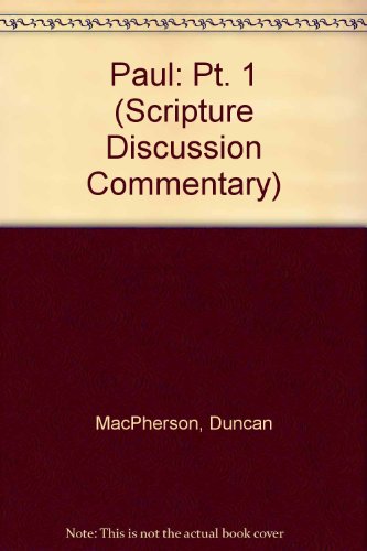 9780722072080: Paul: Pt. 1 (Scripture Discussion Commentary)