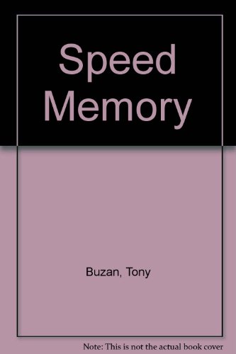 Speed Memory (9780722121184) by Tony Buzan