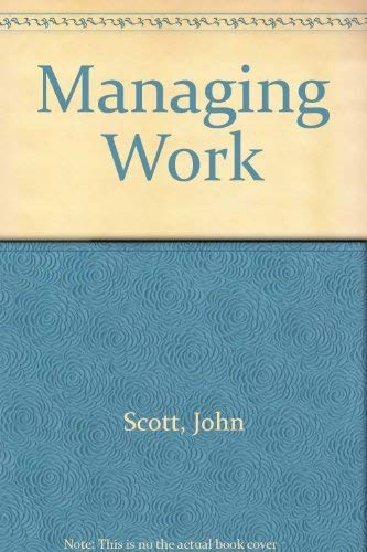 Imagen de archivo de Managing Work a la venta por AwesomeBooks