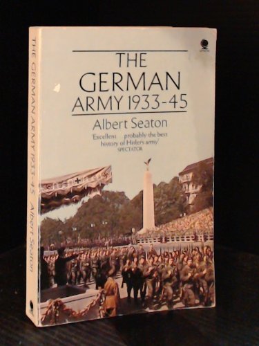 Beispielbild fr German Army zum Verkauf von AwesomeBooks