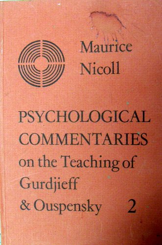 Beispielbild fr Psychological Commentaries on the Teaching of Gurdjieff & Ouspensky, Vol. 2 zum Verkauf von Books From California