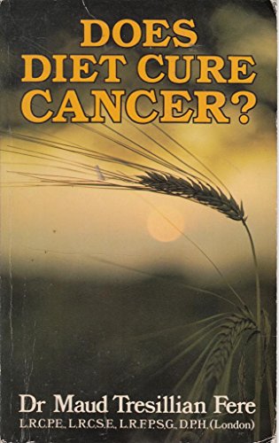 Imagen de archivo de DOES DIET CURE CANCER? a la venta por GREENSLEEVES BOOKS