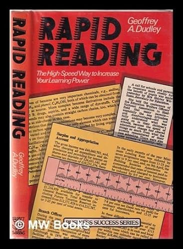 Beispielbild fr Rapid Reading: High Speed Way to Increase Your Learning Power zum Verkauf von Cambridge Rare Books