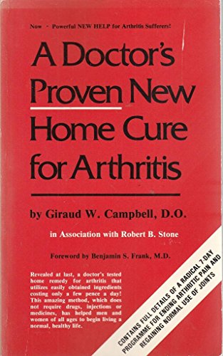 Beispielbild fr A Doctor's Proven New Home Cure for Arthritis zum Verkauf von ThriftBooks-Atlanta