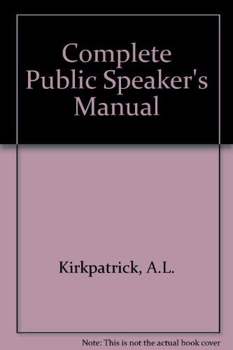 9780722508732: Complete Public Speaker's Manual