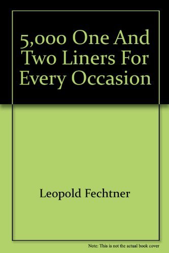Stock image for 5,000 One and Two Liners For Every Occasion for sale by AwesomeBooks