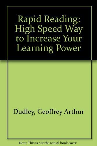 Beispielbild fr Rapid Reading: High Speed Way to Increase Your Learning Power zum Verkauf von AwesomeBooks