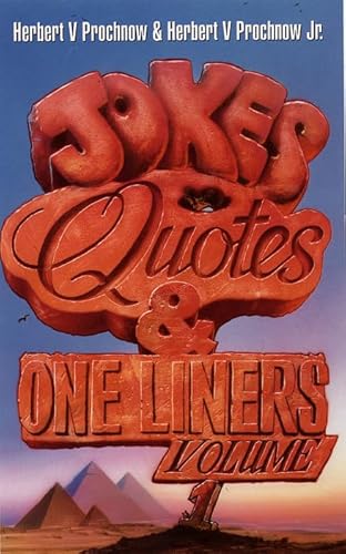 Beispielbild fr Jokes, Quotes and One Liners: Volume 1: v. 1 zum Verkauf von AwesomeBooks