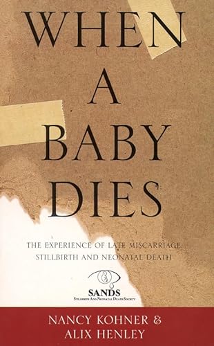 Stock image for When a Baby Dies: The Experience of Late Miscarriage, Stillbirth and Neonatal Death for sale by GF Books, Inc.