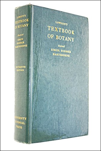 Stock image for Lowson's Textbook of Botany for sale by Better World Books Ltd