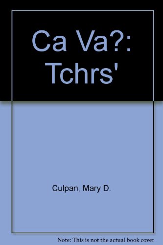 9780723108825: Ca Va?: Teacher's Booklet (Ca Va?)