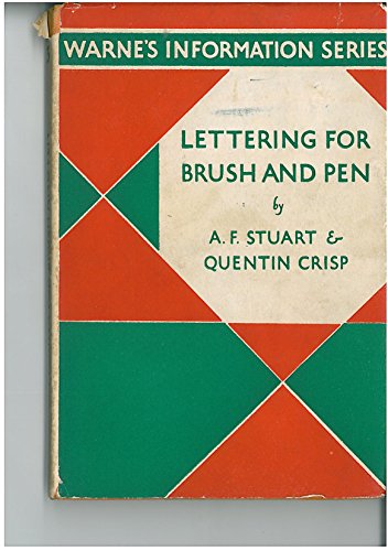 Imagen de archivo de Lettering for Brush and Pen a la venta por Better World Books Ltd