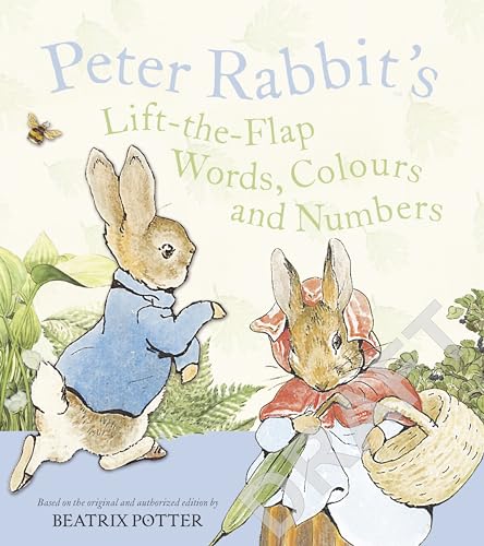 Stock image for Peter Rabbit Lift-the-Flap Words, Colors, and Numbers (R/I) (Potter) for sale by Wonder Book