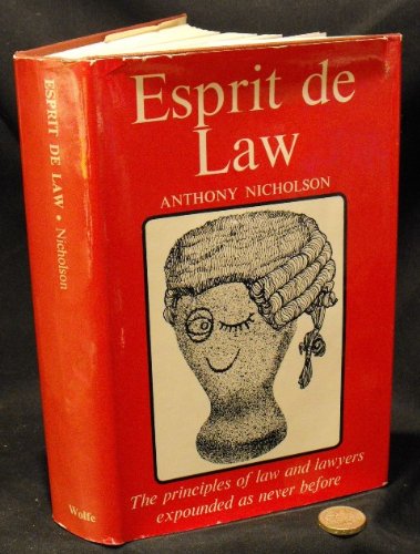 Stock image for Esprit de Law for sale by Goldstone Books