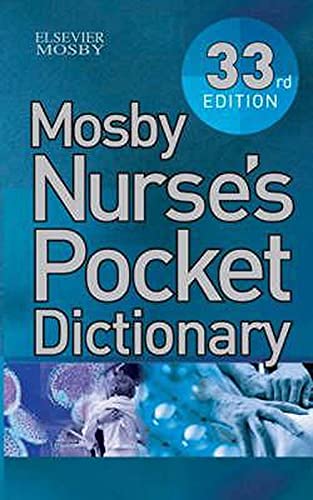 Beispielbild fr Mosby Nurse's Pocket Dictionary zum Verkauf von WorldofBooks