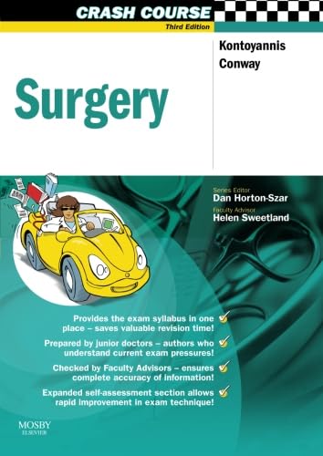 Imagen de archivo de Crash Course: Surgery, 3e (Black & White Edition) a la venta por WorldofBooks