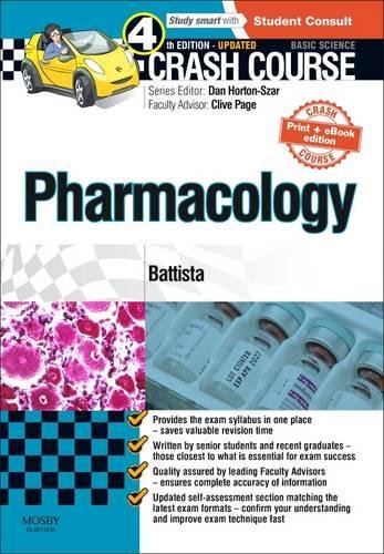 9780723438519: Crash Course: Pharmacology Updated Print + eBook edition, 4e