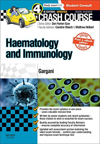 Beispielbild fr Crash Course Haematology and Immunology (4th Edition) zum Verkauf von Anybook.com