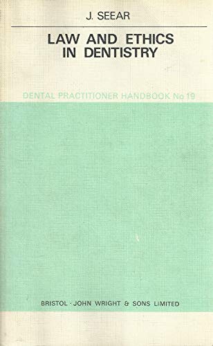 Stock image for Law and ethics in dentistry (A Dental practitioner handbook ; no. 19) for sale by Pigeonhouse Books, Dublin