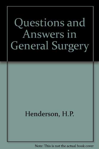 Beispielbild fr Questions and Answers in General Surgery zum Verkauf von Anybook.com