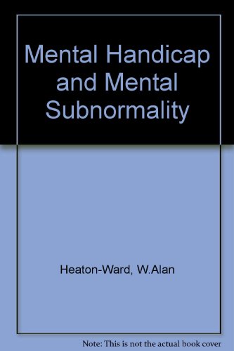 Stock image for Mental Handicap and Mental Subnormality for sale by WorldofBooks