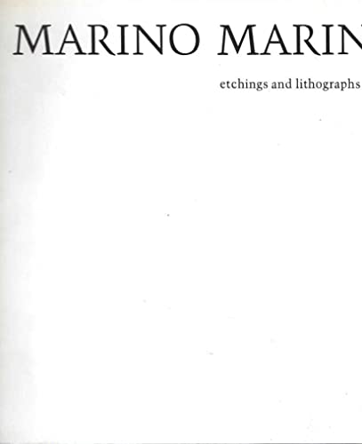 Stock image for Marino Marini: etchings and lithographs for sale by Gotcha By The Books