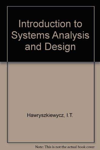 Imagen de archivo de Introduction to Systems Analysis and Design a la venta por AwesomeBooks