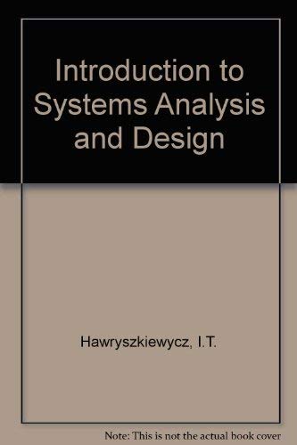 Stock image for Introduction to Systems Analysis and Design for sale by AwesomeBooks