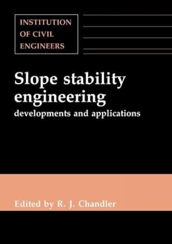Imagen de archivo de Slope Stability Engineering: Developments and applications a la venta por More Than Words