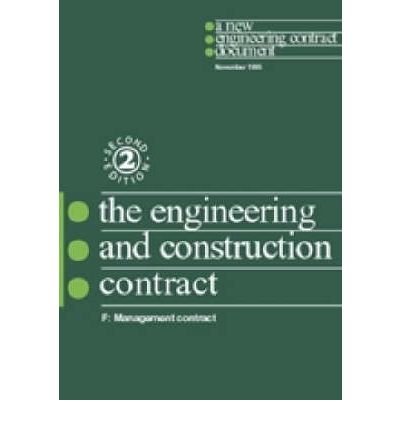 Imagen de archivo de The New Engineering Contract: Ecc Option F: Management Contract a la venta por AwesomeBooks