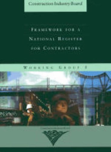 Stock image for Framework for a National Register for Contractors (CIB Reports) for sale by Phatpocket Limited