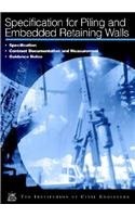 Beispielbild fr ICE Specification for Piling and Embedded Retaining Walls: Specification, Contract Documentation and Measurement, Guidance Notes zum Verkauf von AwesomeBooks