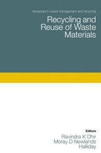 Beispielbild fr Recycling and Reuse of Waste Materials: Proceedings of the International Symposium Held at the University of Dundee, Scotland, UK on 9-11 September 2003 zum Verkauf von Bookoutlet1