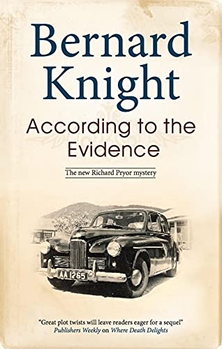 Stock image for According to the Evidence (Richard Pryor Mysteries, 2) for sale by SecondSale