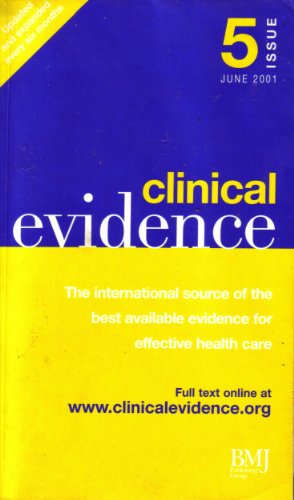 Beispielbild fr Clinical Evidence: Issue 5 zum Verkauf von WorldofBooks