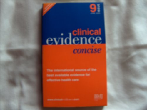 Beispielbild fr Clinical Evidence: Vol 9 zum Verkauf von WorldofBooks