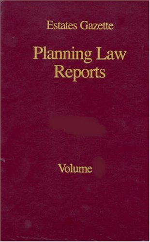 Imagen de archivo de Estates Gazette Planning Law Reports 1989 Volume 1 a la venta por Webbooks, Wigtown