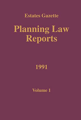 Imagen de archivo de Estates Gazette Planning Law Reports 1991 Volume 1 a la venta por Webbooks, Wigtown