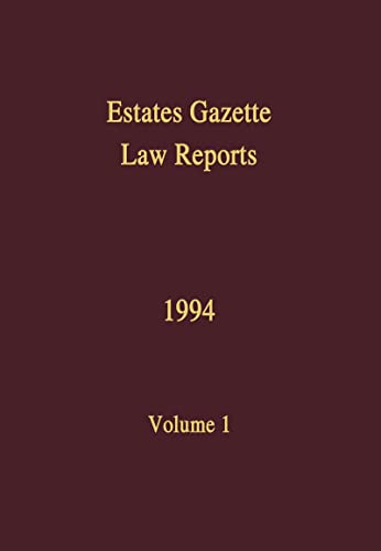 Imagen de archivo de Estates Gazette Law Report, Vol. 1: 1994 (Estates Gazette Law Reports) a la venta por Phatpocket Limited