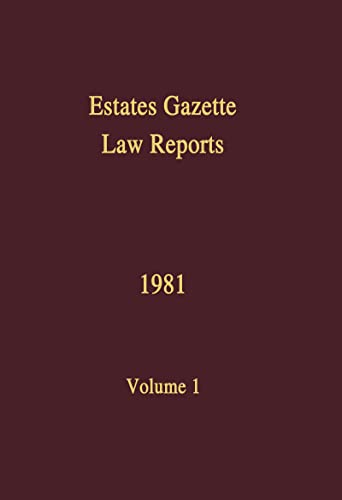 Stock image for EGLR 1981 (Estates Gazette Law Reports) for sale by Phatpocket Limited