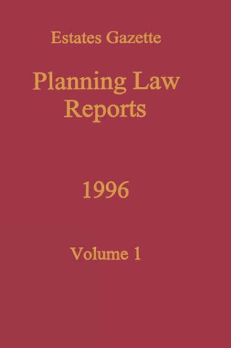 Imagen de archivo de Estates Gazette Planning Law Reports 1996 Volume 1 a la venta por Webbooks, Wigtown